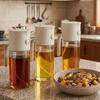 Glass Dual-Purpose Oil Bottle 580 ML Oil Dispenser Convenient Cooking Oil Tank  BBQ
