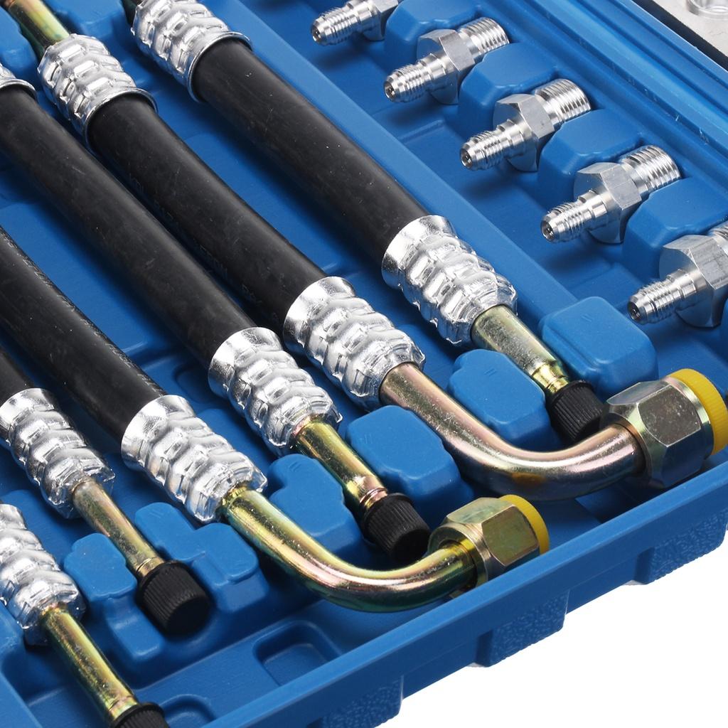 Auto Air Conditioning Leak Detector Detection Tools Silver A/C System Repair Kit Leak Tools Kit for Truck/Car