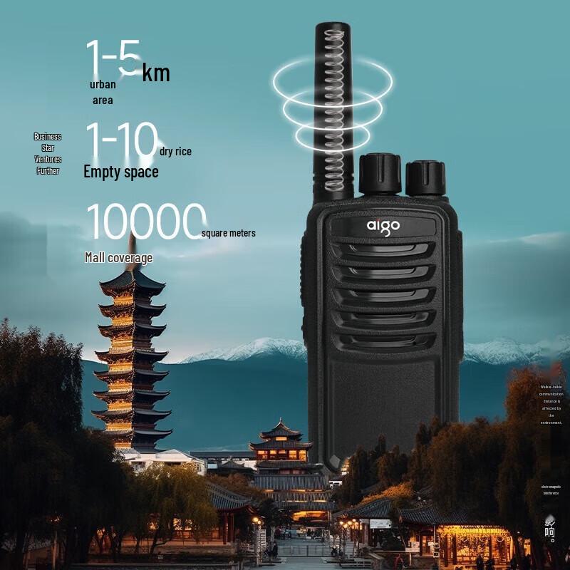 Radio bidirectionnelle longue portée aigo E260 (Paire) (Version CN)