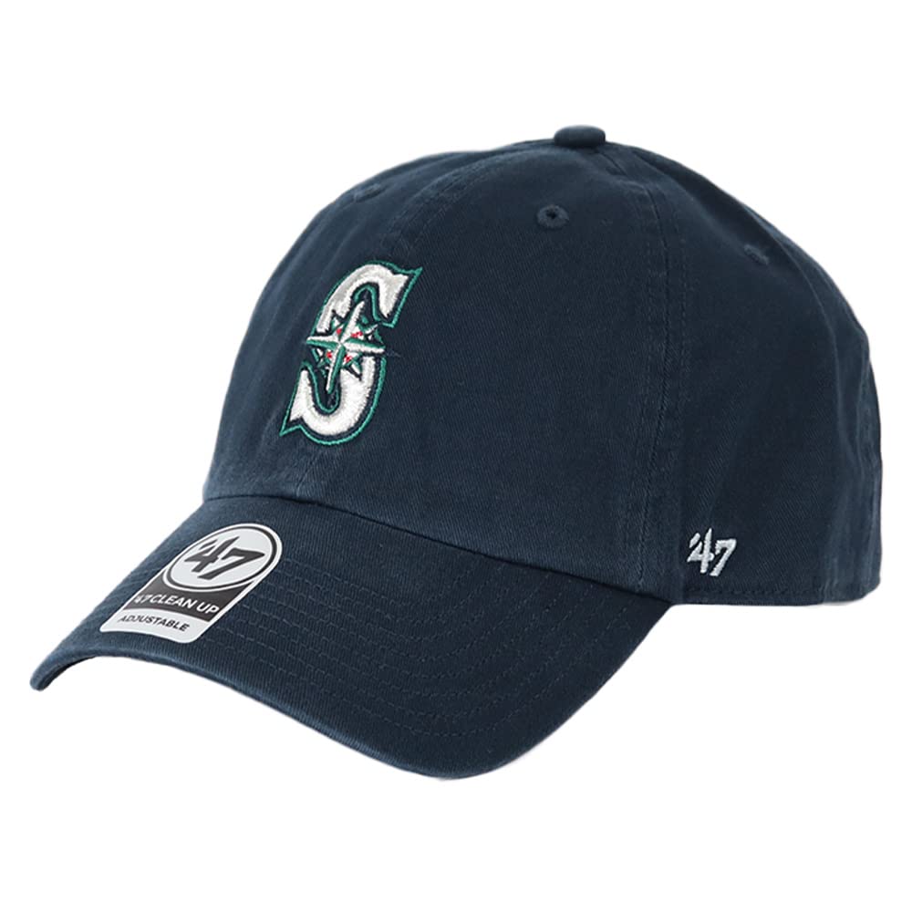 

47 Brand 47 Cap Cleanup Low Cap MLB Major League Hat Forty Seven Seattle Mariners SEATTLE MARINERS Navy Free Size [Item]