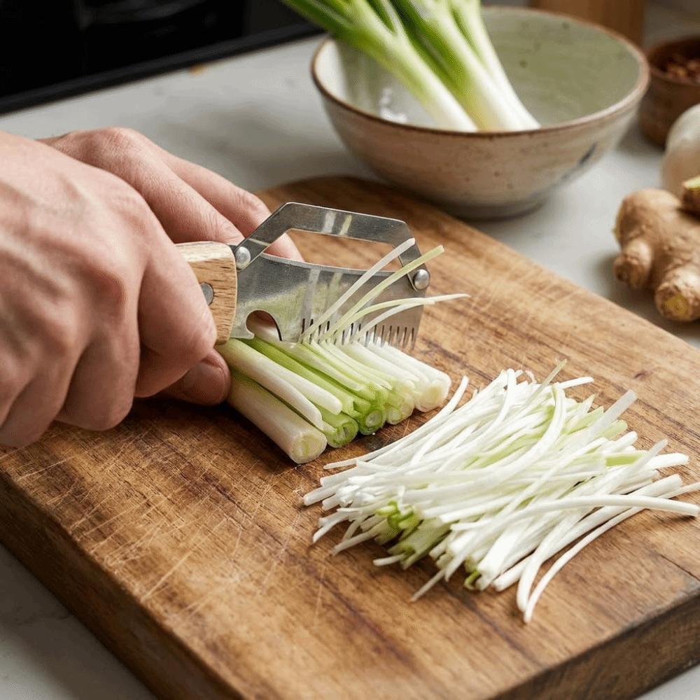 Stainless Steel Vegetable Peeler Ergonomic Scallion Shredder Multi-functional Fruit Peeler  Slicing