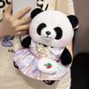 Cute Cute Dressed Panda Doll Plush Toy Black And White Panda Doll Children Accompany Soothing Doll