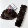 Windproof Faux Fur Hat Scarf Set Warm Fur Snood Scarf Fashion Winter Hat Scarf Set  Skiing Holiday