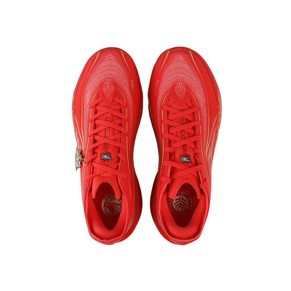 Anta Light Crazy 5 Professional Basketball Shoes Men sneaker Fluorescent-Flame-Red 112631105-1