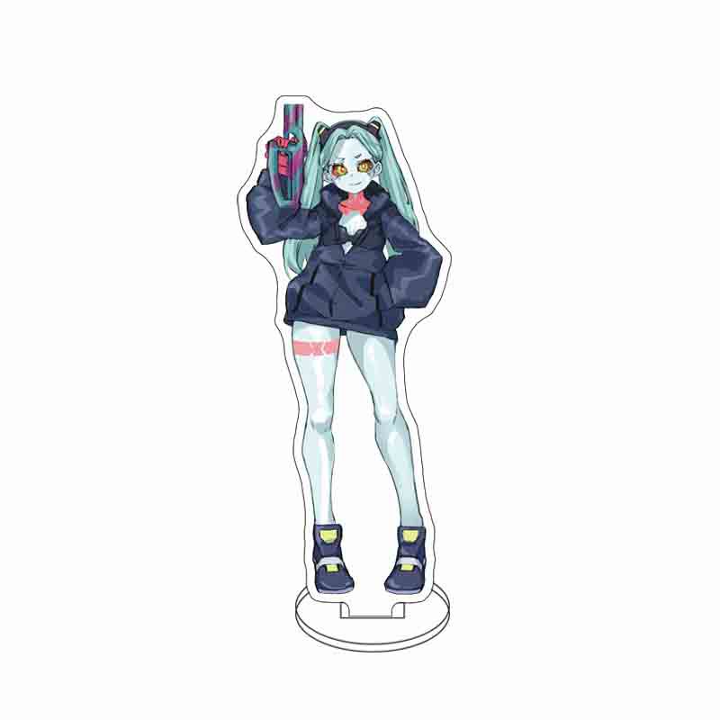 15cm Anime Edgerunners Acrylic Stands Figure Cosplay David Martinez Lucy Rebecca Stand Model Fans Christmas Gifts