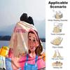 Customiz Name Personality Ms. Rachel  Blanket Soft &Warm Sofa Office Bed Travel Lunch Break Blanket, Gift Suitable All Seasons