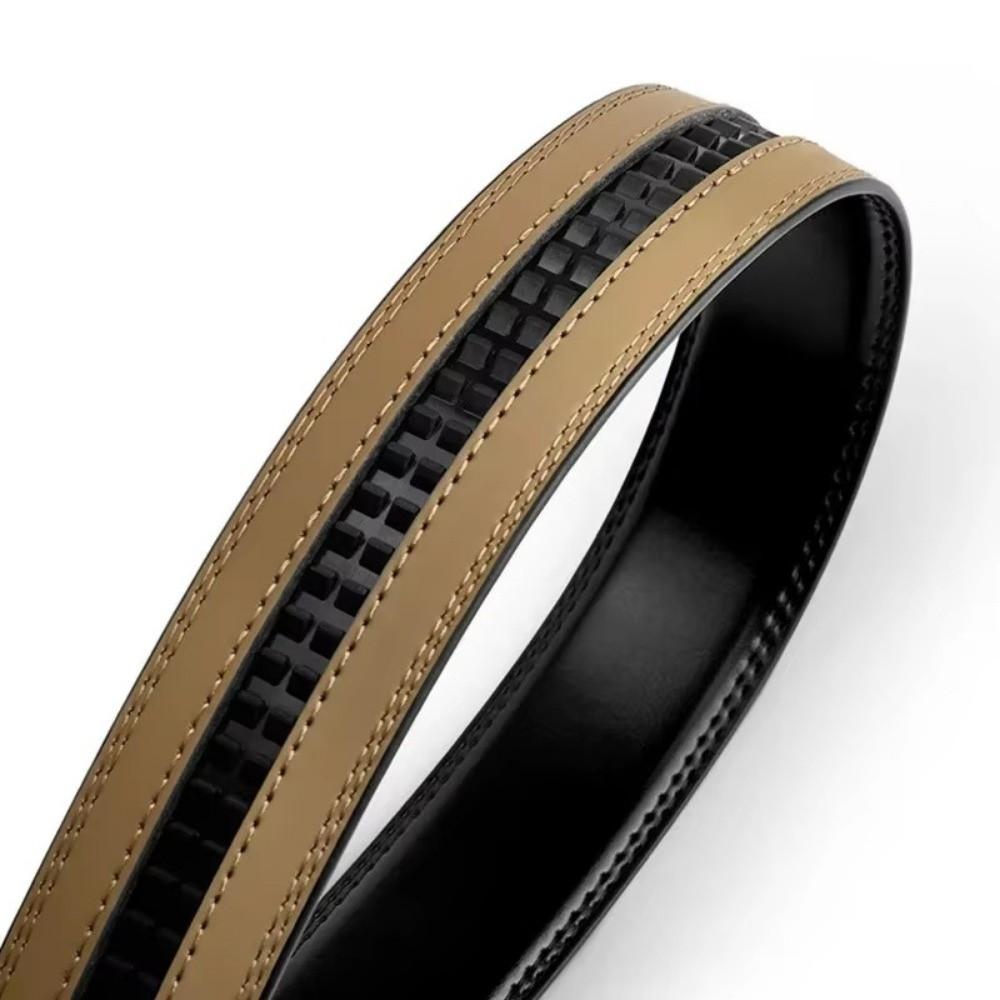 Black Brown Genuine Leather Belts Without Buckle Cowskin Belt Men Belt  Cinturones Para Mujer