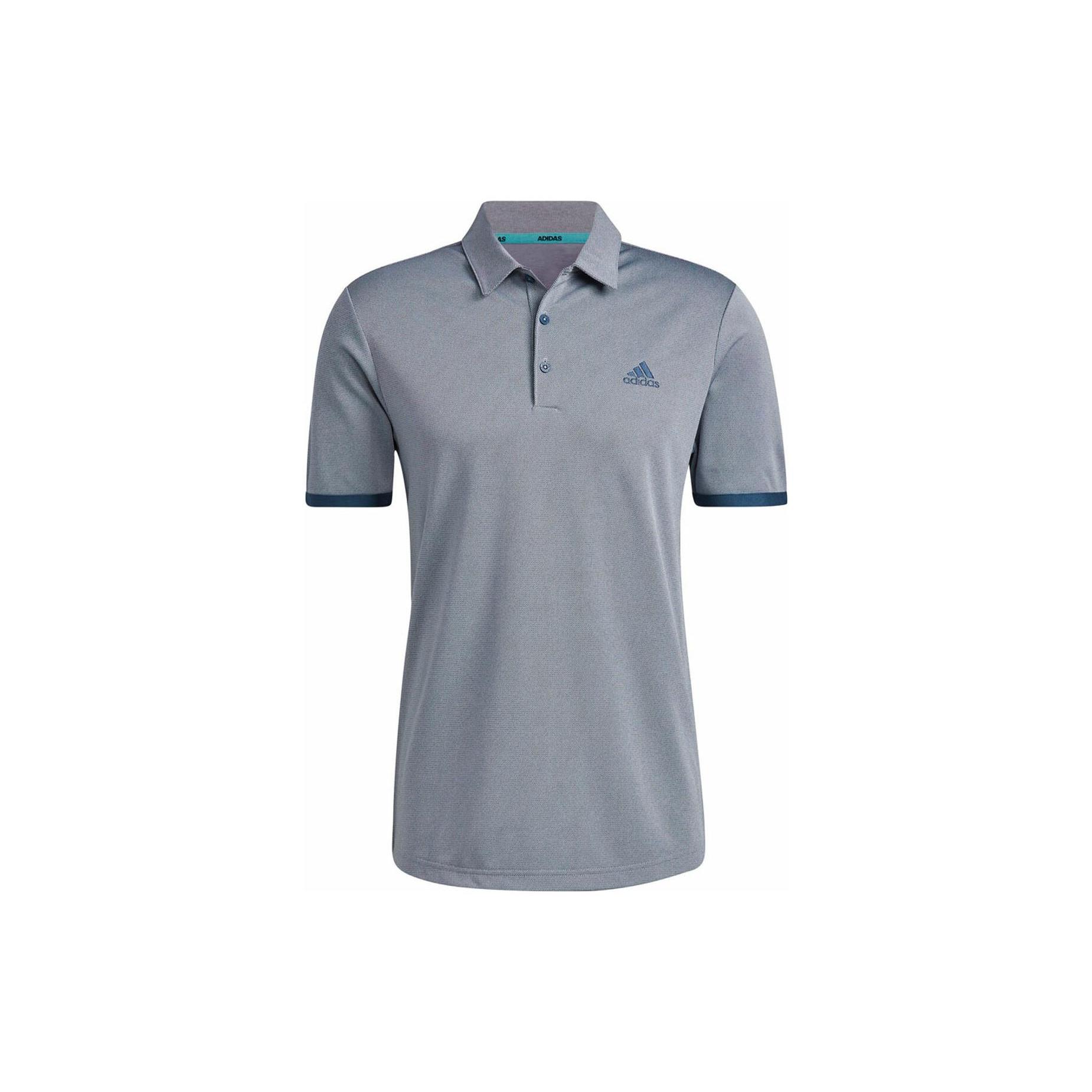adidas Solid Color Breathable Golf Sports Short Sleeve Polo Shirt White Navy Blue Men s HF6109 S