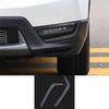 Front Fog Light Eyelid Molding Strip Black Steel For Honda CRV CR-V 2017-2019