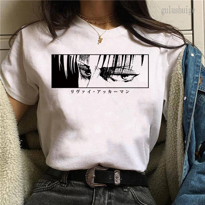Attack the giant manga summer new fashion breathable couple student round neck short-sleeved Anime T-shirt
