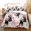 Cute Cat Claw Bedding Set Single Twin Full Queen King Size Bed Set Adult Kid Bedroom Duvetcover Sets Cartoon Cat Bed Sheet Set