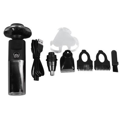 Electric Hair Groomer Floating Waterproof Multi Functional Rechargeable Hair Trimmer Black