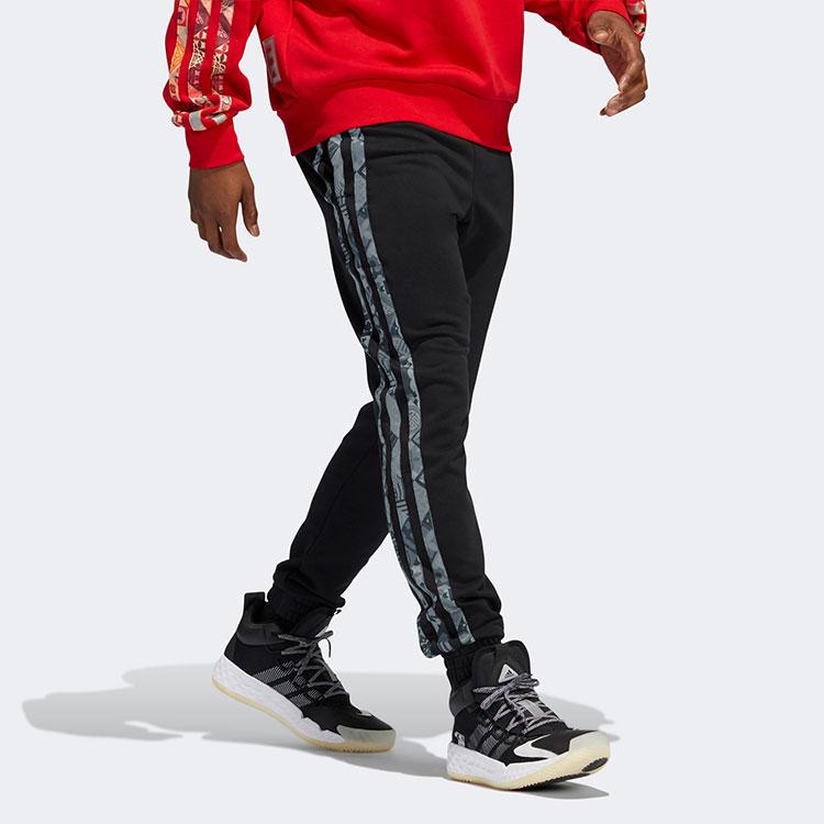 Adidas Chinese New Year Tiger Limited Edition Tapered Track Pants Men Bottoms Black HD7936