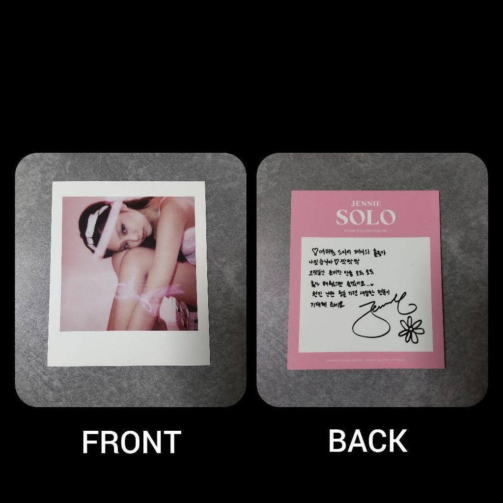 [USED] Jennie (BLACKPINK) Random Bonus 2 Used Items