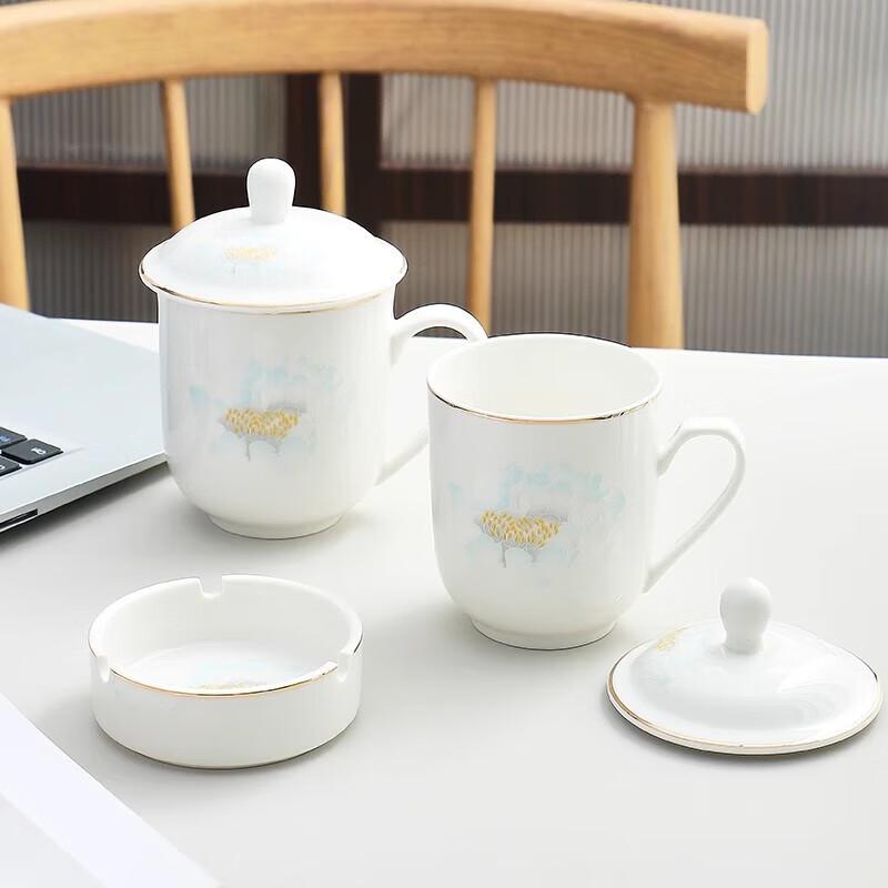 Ceramic Water Cup with Lid