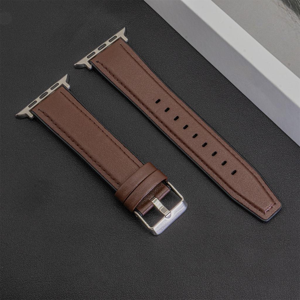 Leather Strap for Apple Watch Band 44mm 49mm 45mm 46mm 42mm 40mm 41mm Sport Bracelet Correa IWatch Series Ultra 10-9-8-7-6-5-SE
