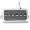 Artec SHA66C Alnico 5 Splendor Humbucker-Size P-90 Pickup Bridge PU for Les Paul Electric Guitars, Chrome/Black