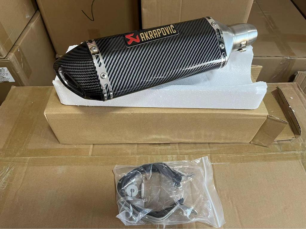 Motorcycle Scorpion Compact Hexagonal Carbon Fiber Exhaust for Ninja Sports Models