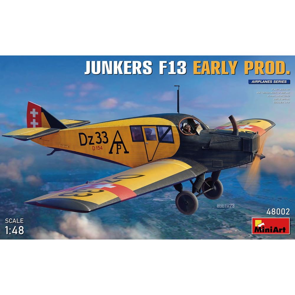 

Miniart Junkers F13 Early Production Plastic Model MA48002 1/48 сірий колір