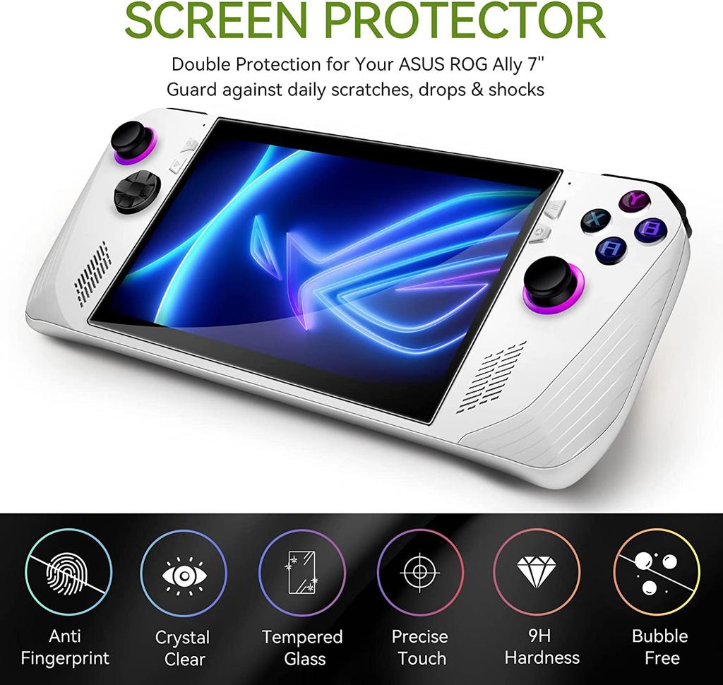 Protective Tempered Glass For Asus ROG Ally HD Anti-scratch Screen Protector Film For Asus ROG Ally 7" Game Console Accessories
