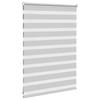 Zebra Roller Blind, Light Grey, Fabric Width 95.9 Cm, Polyester