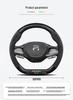 Rising Auto Suede & Leather Steering Wheel Cover for F7, ER6, MARVEL R, R7
