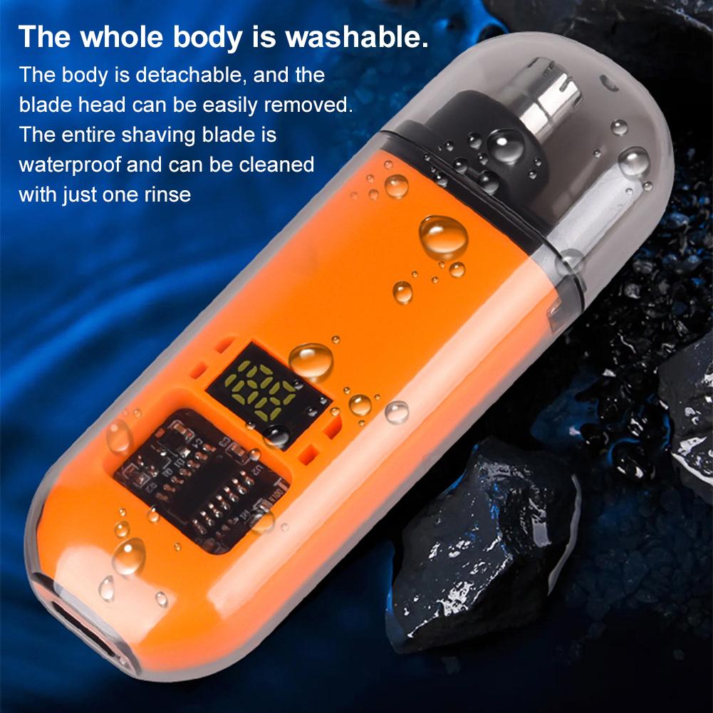 Portable Nose Hair Trimmer Ear and Nose Hair Trimmer Clipper Face Eyebrow Beard Shaver USB-Type C for Smoother Cutting