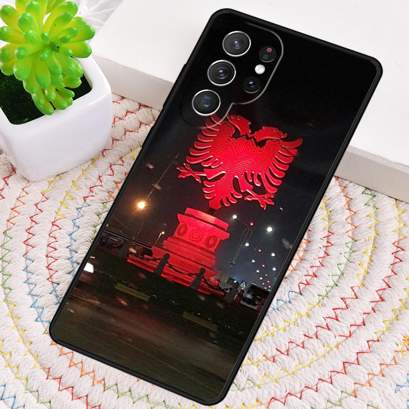 Albanian Flag Eagle Phone Case for Samsung Galaxy Note 10 Pro S26 Ultra S23 S24 FE S25 S21 S22 PLUS Shockproof Cove