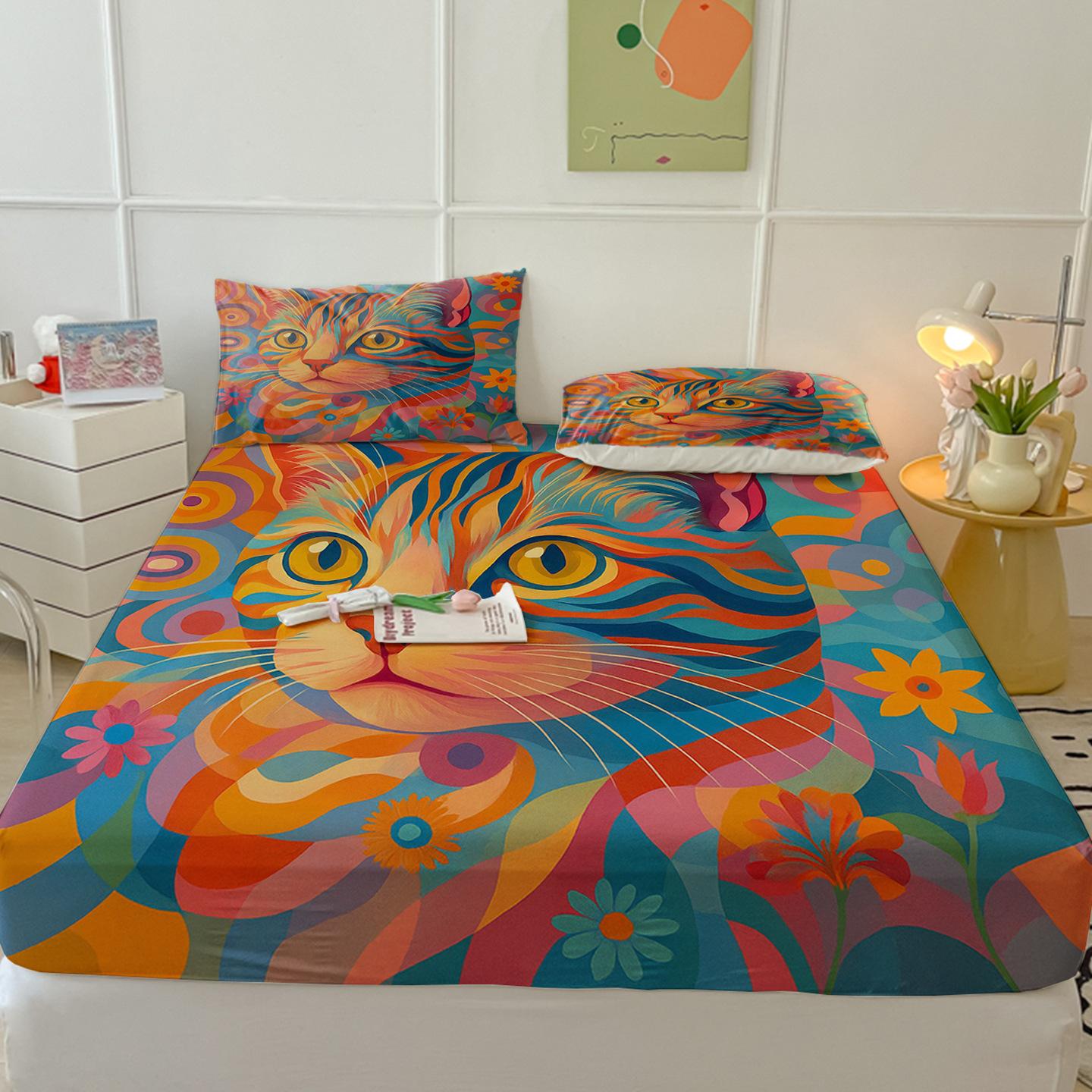 

Pop Animal Two Sheet Protective Cover Protective Cover Three-Piece Set, Digital Printing 85cm*185cm