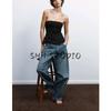 Spring New Women's Clothing French Style Design Slim-Fitting Simple Double-Sided Cloth Tube Top Tops 3641312