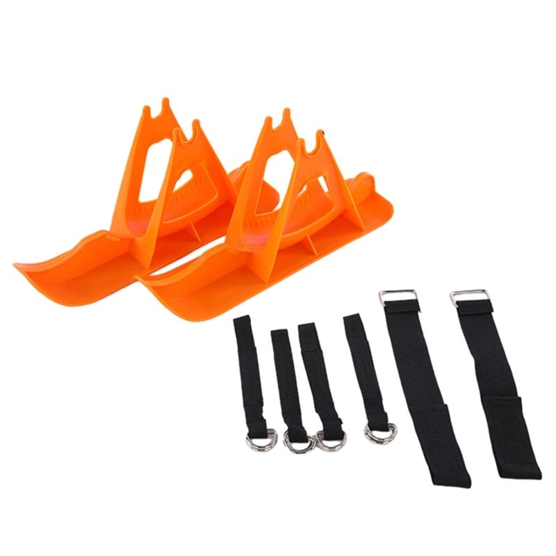 Skiplatte Wheelblades Schlitten Skifahren Board Strand Skateboard Schnee Roller Schlitten Fahrrad Ski Schlitten Einfach zu installieren