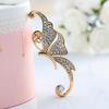 1Pc Ear Cuff Clamp Fine Workmanship Anti Rust Jewelry Rhinestone Butterfly Wing Ear Cuff Clip Earring for Club