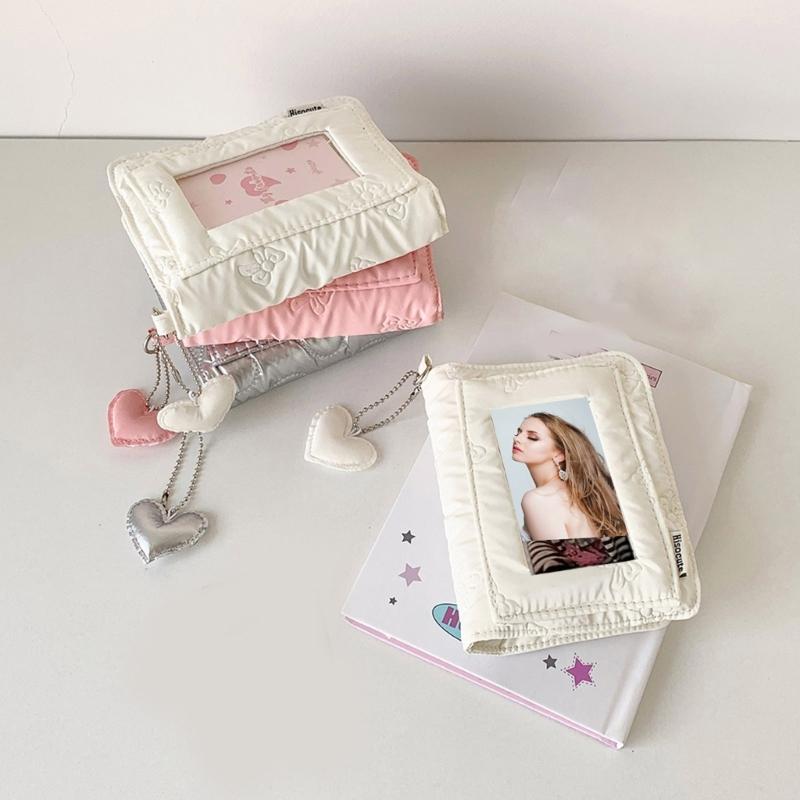 3Inch Small Photo Album Removable Page 5 Rings Binder Photocard Storage Book For Pictures Note Organizers
