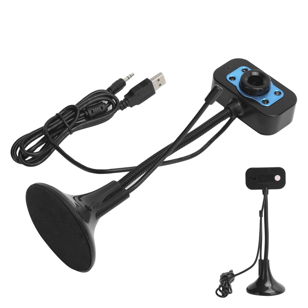 Camera USB Video Webcam DriveFree Manual Focus Adjustment with External Microphone