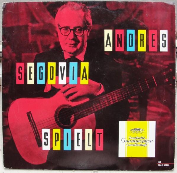 LP Record ANDRÉS SEGOVIA - Spielt 19051LPEM Deutsche Grammo Germany Classical Used