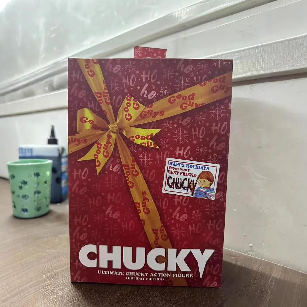 Figurine d'action Chucky 12cm Édition Noël Modèle de Collection en PVC Jouet Cadeau de Fête