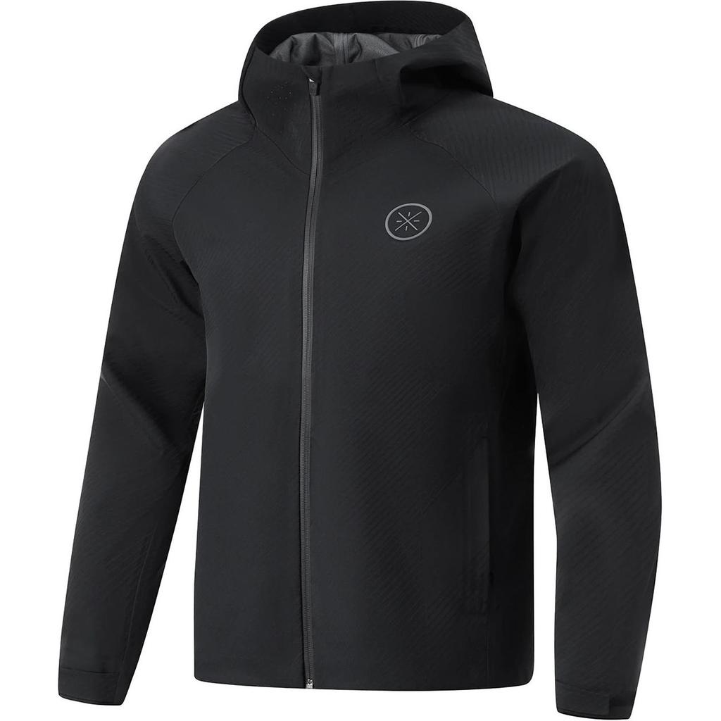 Li Ning Wade Series Bequeme Lässige Einfarbige Schlichte Kapuzenjacke mit Reißverschluss Sport Wasserabweisende Langarm-Windjacke Unisex Oberbekleidung AFDU011-1