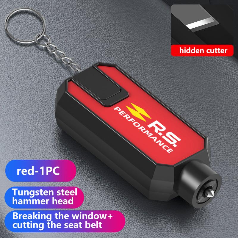 Portable Car Safety Hammer Window Breaker Seat Belt Cutter Tool For Renault Dacia RS Megan Scenic Logan Laguna Clio 3 4 Kadjar HH49