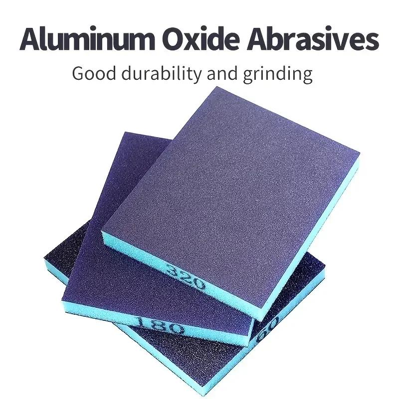 5/6pcs Sanding Sponge Set Coarse/Medium/Fine Grit Washable Reusable Sandpaper Blocks for Polishing Metal Wood Glass