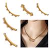 10pcs Multi size Stainless Steel Curved Connectors Multihole Necklace and Bracelet Connector Jewelry Making Supplies