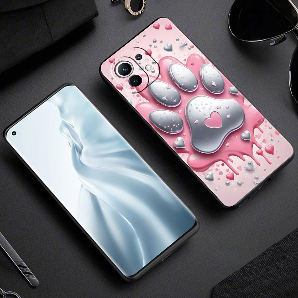 Og Paw Print Aesthetics Phone Case Cover for Xiaomi Mi 17 15 14 13 12 11 Ultra 15T 14T 13T 12T 11T Pro Lite 5G Soft TPU Shell