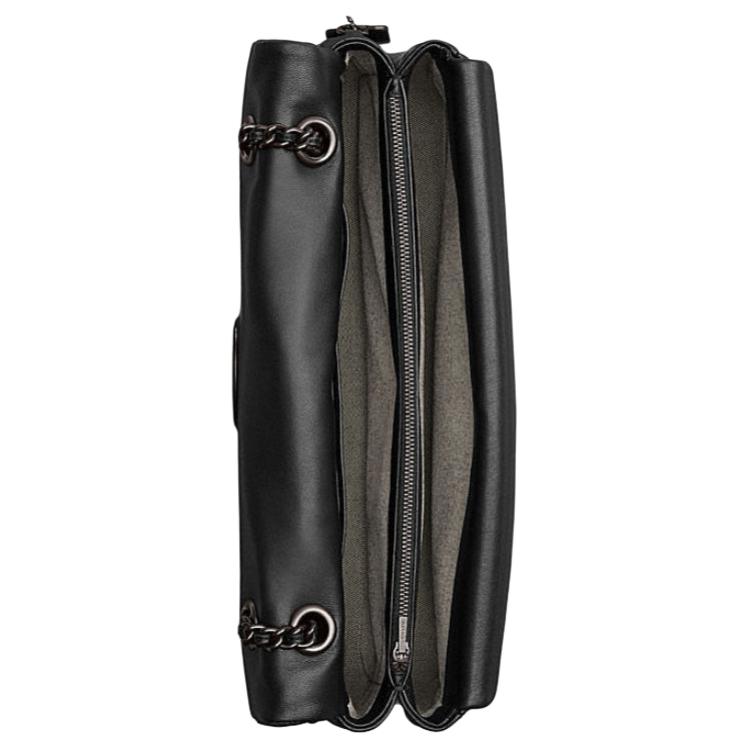 COACH Tabby Sheepskin Crossbody Bag, Shoulder Bag Medium Women's Black CP150-V5BLK