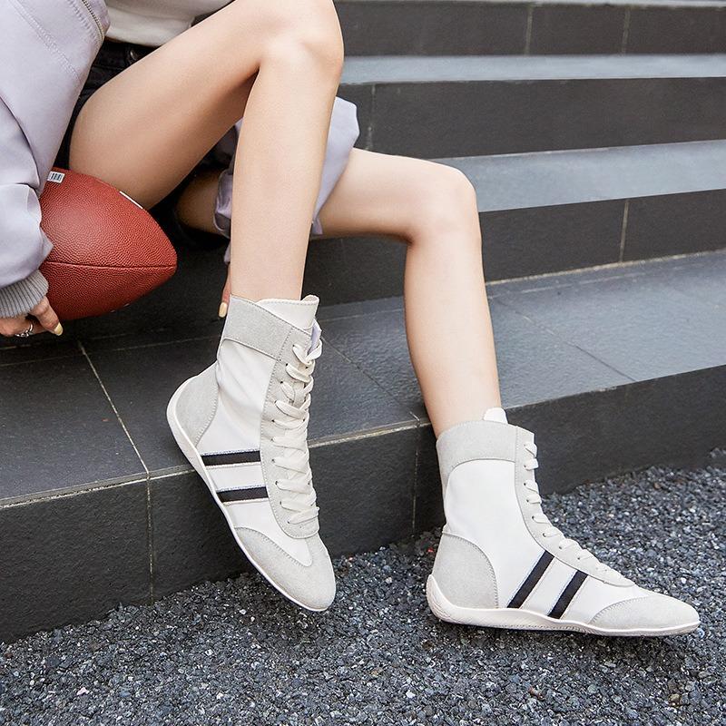 Adi boxing shoes inner height increase ballet shoes sports style short boots women breathable fashion women