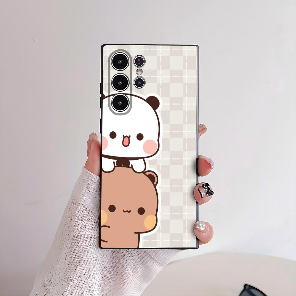 Cute Bubu Dudu Phone Case For Samsung Galaxy S25 S24 S22 S23 Ultra S21 S20 Plus 5G Frosted Non-Slip Full Cover Soft Case