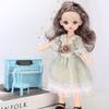 Mini muñeca articulada móvil de 30CM para niñas, juguete 3D con ojos grandes, trajes completos de princesa, colección de vestidos, regalo para niños