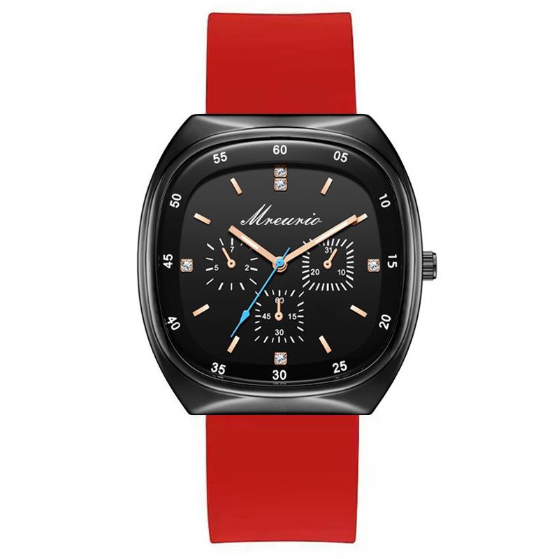 Luxury Wrist Watches Fashionable Casual Men Quartz Watch Silicone Strap Large Dial Men Wath Best Gift Clock