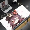 HD Genshin Impact Hu Tao Game Mousepad PC Gaming Accessories Laptop Pad Non-Slip Rubber Soft Edge locking XXL Large Keyboard Mat