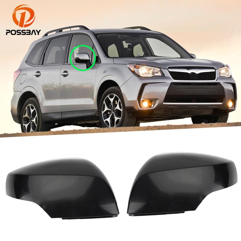

Автомобильное зеркало заднего вида для Subaru Forester 2014 2015 2016 2017 2018 ABS черные крышки заднего вида авто внешние детали
