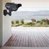 Solar Powered Fake Camera Outdoor CCTV Surveillance Security Camera LED Record(silver)