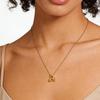 High-End Titanium Steel Bubble Letter Necklace for Women with 26 English Letter Pendants